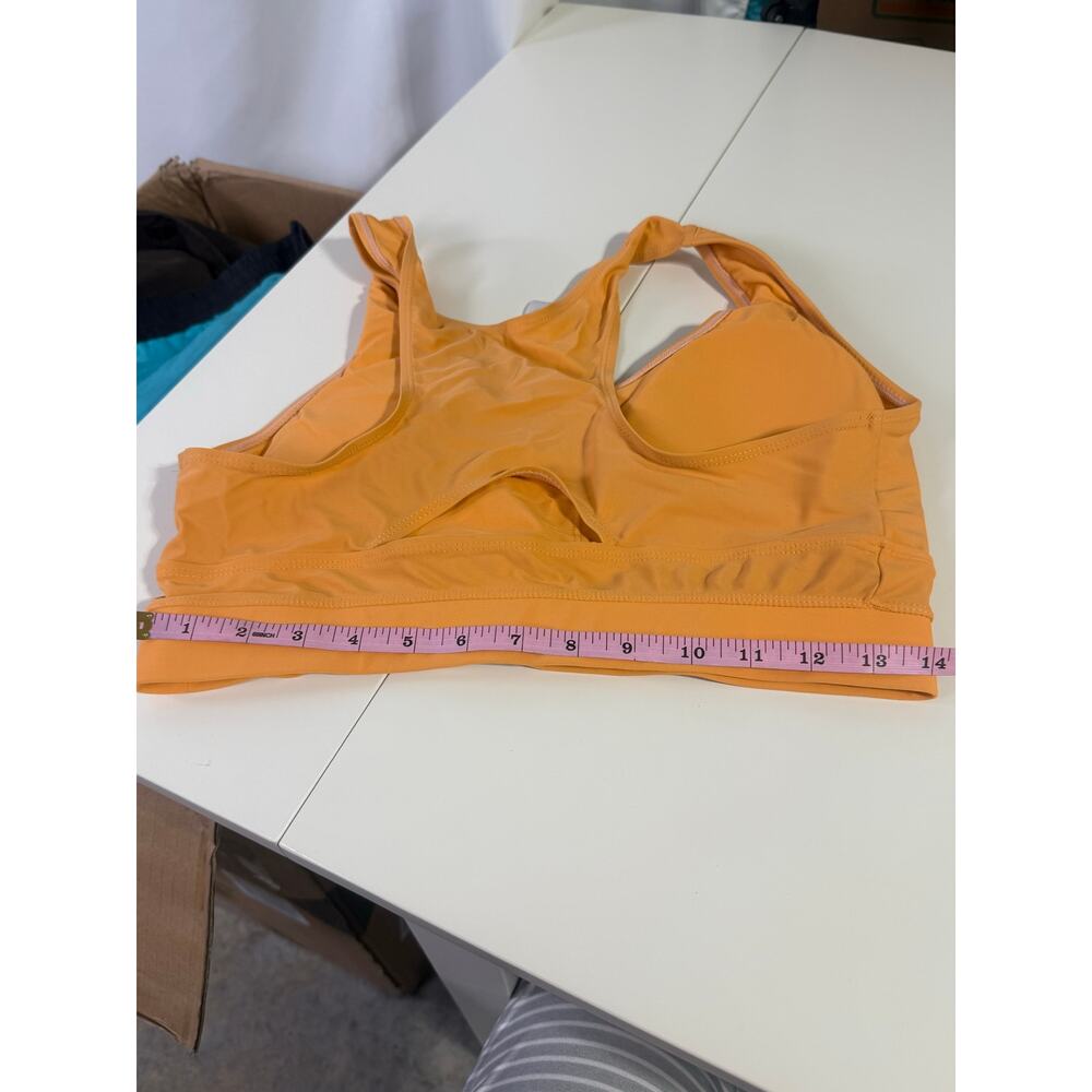 Dokotoo Sports Bra Size Medium Orange Athletic Comfy Wear‎ Running Ball Bold - Picture 5 of 6